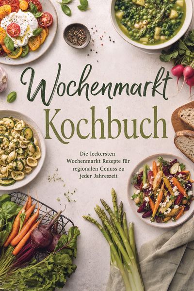 Produktbild: Wochenmarkt Kochbuch: Die leckersten Wochenmarkt Rezepte f&uuml;r regionalen Genuss zu jeder Jahreszeit
