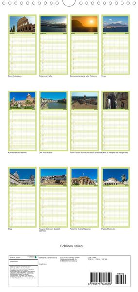 Produktbild: Familienplaner Sch&ouml;nes Italien (Wandkalender 2022 , 21 cm x 45 cm, hoch)