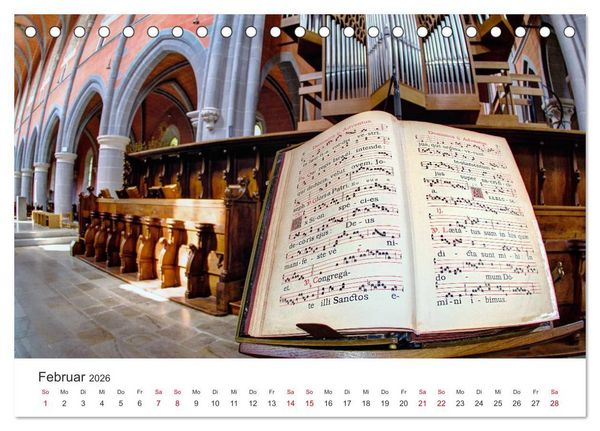 Produktbild: Abtei Marienstatt (Tischkalender 2026 DIN A5 quer), CALVENDO Monatskalender