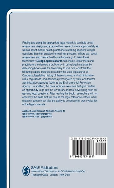 Produktbild: Doing Legal Research