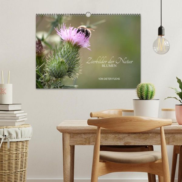 Produktbild: Zierbilder der Natur BLUMEN (Wandkalender 2026 DIN A3 quer), CALVENDO Monatskalender