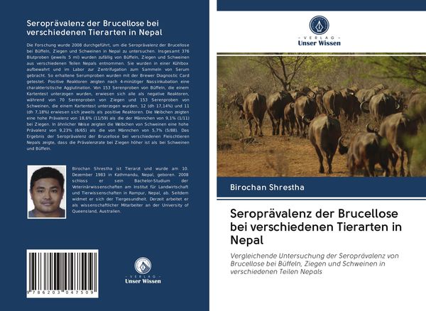 Produktbild: Seropr&auml;valenz der Brucellose bei verschiedenen Tierarten in Nepal