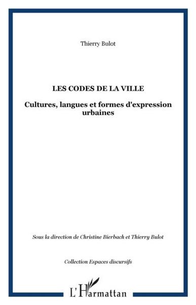 Produktbild: Codes de la ville. cultures langues et f