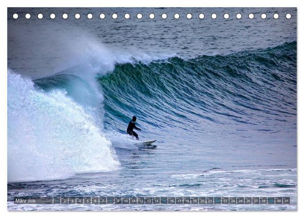 Produktbild: Faszination Surfen (Tischkalender 2026 DIN A5 quer), CALVENDO Monatskalender