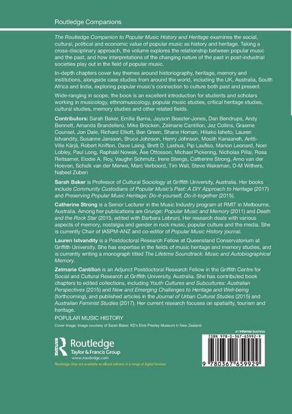 Produktbild: The Routledge Companion to Popular Music History and Heritage