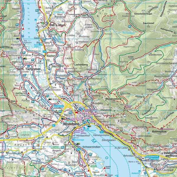 Produktbild: freytag & berndt Wanderkarte WK 0282 Salzkammergut, Attersee - Traunsee - Mondsee - Wolfgangsee 1:50.000