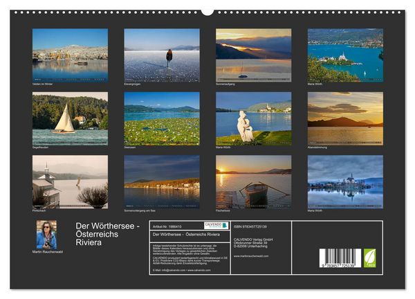 Produktbild: Der W&ouml;rthersee - &Ouml;sterreichs Riviera (hochwertiger Premium Wandkalender 2026 DIN A2 quer), Kunstdruck in Hochglanz