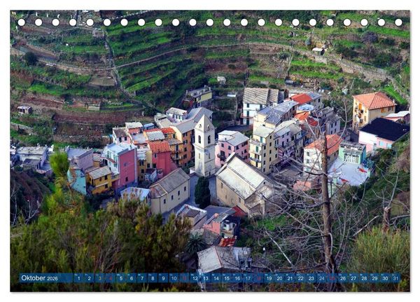 Produktbild: Wege durch die Cinque Terre (Tischkalender 2026 DIN A5 quer), CALVENDO Monatskalender