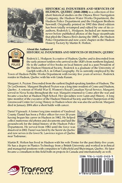 Produktbild: Historical Industries and Services of Hudson, Quebec (1841-2004)