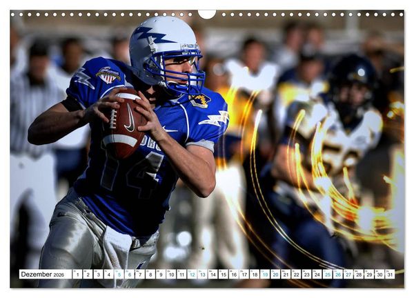 Produktbild: HEROES - American Football (Wandkalender 2026 DIN A3 quer), CALVENDO Monatskalender