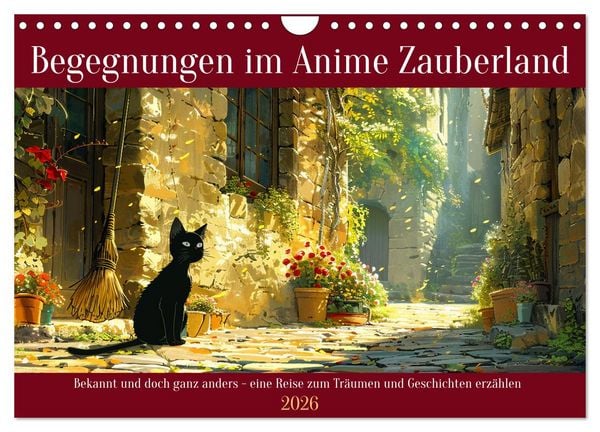 Produktbild: Begegnungen im Anime Zauberland (Wandkalender 2026 DIN A4 quer), CALVENDO Monatskalender