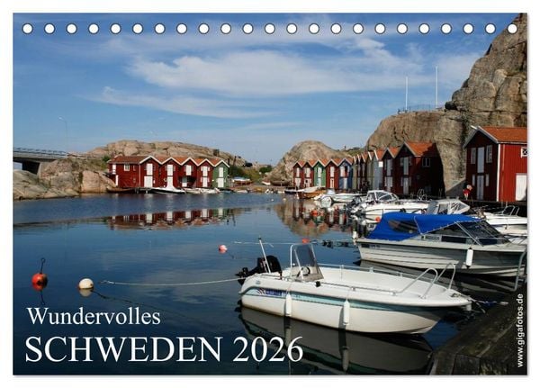 Produktbild: Wundervolles Schweden 2026 (Tischkalender 2026 DIN A5 quer), CALVENDO Monatskalender