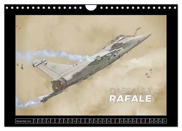 Produktbild: Aero Action Art - Luftfahrt Kunst (Wandkalender 2026 DIN A4 quer), CALVENDO Monatskalender