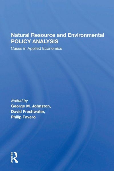 Produktbild: Natural Resource And Environmental Policy Analysis