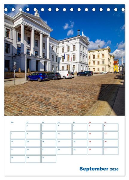 Produktbild: Residenzstadt Schwerin - Mecklenburg-Vorpommern - Terminplaner (Tischkalender 2026 DIN A5 hoch), CALVENDO Monatskalender