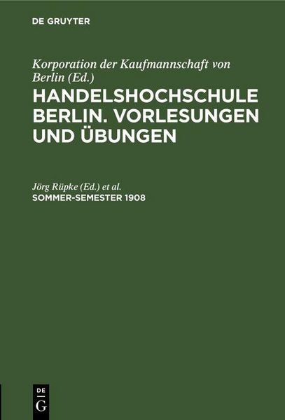 Produktbild: Sommer-Semester 1908