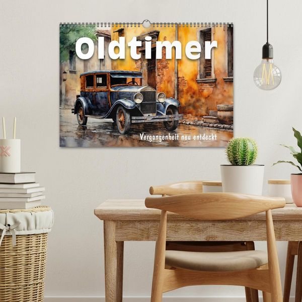 Produktbild: Oldtimer - Vergangenheit neu entdeckt (Wandkalender 2026 DIN A3 quer), CALVENDO Monatskalender