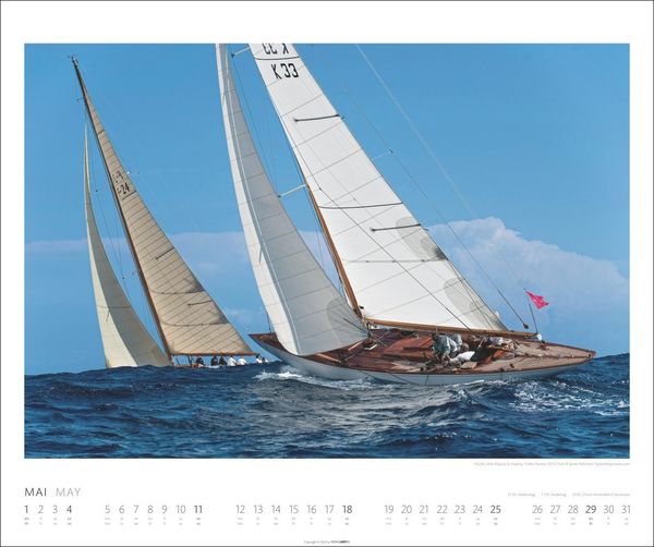 'Sailing Kalender 2025' 'Wandkalender'