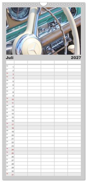 Produktbild: Familienplaner 2027 - Der SL - &Auml;sthetik pur von Mercedes Benz mit 5 Spalten (Wandkalender, 21 x 45 cm) CALVENDO