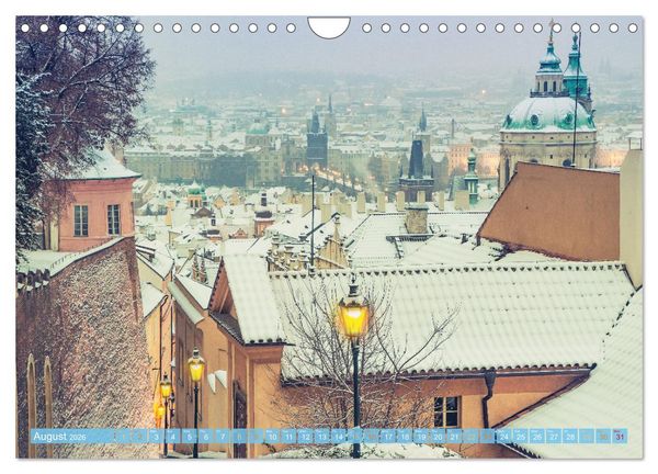 Produktbild: Winter in Prague (Wall Calendar 2026 DIN A4 landscape), CALVENDO 12 Month Wall Calendar