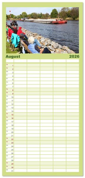 Produktbild: Familienplaner 2026 - Brandenburg - Sch&ouml;ne Orte im Landkreis Potsdam-Mittelmark mit 5 Spalten (Wandkalender, 21 x 45 cm) CALVENDO