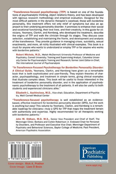 Produktbild: Transference-Focused Psychotherapy for Borderline Personality Disorder