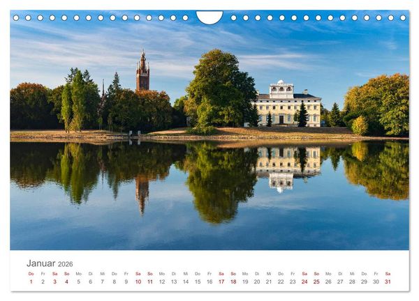 Produktbild: Dessau Design und ein sch&ouml;ner Park (Wandkalender 2026 DIN A4 quer), CALVENDO Monatskalender