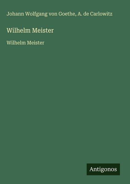 Produktbild: Wilhelm Meister