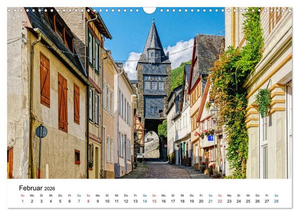 Produktbild: Bacharach - Fachwerkromantik am Rhein (Wandkalender 2026 DIN A3 quer), CALVENDO Monatskalender