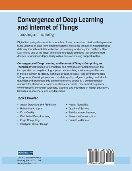 Produktbild: Convergence of Deep Learning and Internet of Things