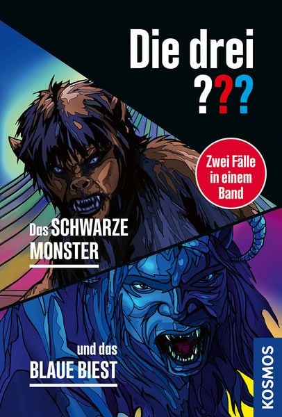 Produktbild: Die drei ???, Das schwarze Monster / und das blaue Biest (Doppelband)
