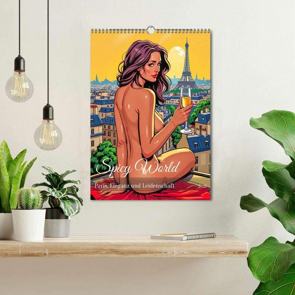 Produktbild: Spicy World - Paris, Eleganz und Leidenschaft (Wandkalender 2026 DIN A3 hoch), CALVENDO Monatskalender