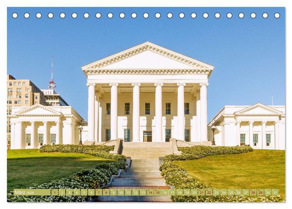 Produktbild: USA Ostk&uuml;ste. Von den Blue Ridge Mountains bis zur Chesapeake Bay (Tischkalender 2026 DIN A5 quer), CALVENDO Monatskalender