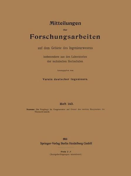 Produktbild: Mitteilungen &uuml;ber Forschungsarbeiten auf dem Gebiete des Ingenieurwesens