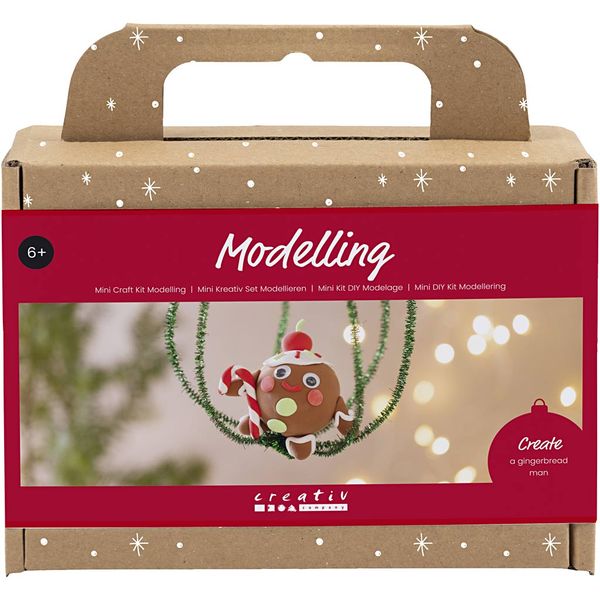 Produktbild: Creativ Company Mini Kreativ Set Modellieren, Lebkuchenmann, Sortierte Farben