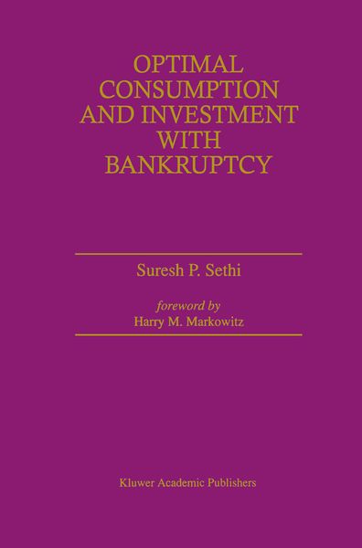 Produktbild: Optimal Consumption and Investment with Bankruptcy