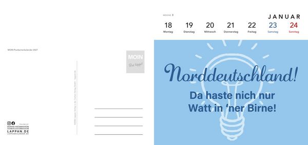 Produktbild: MOIN Postkartenkalender 2027