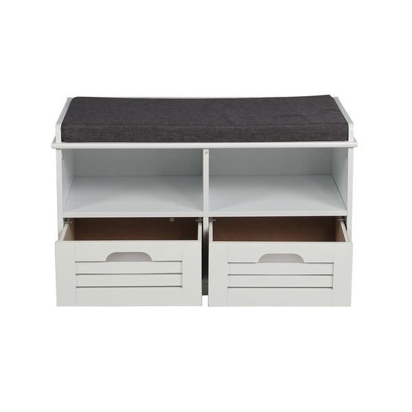 Produktbild: HTI-Living Schuhbank Kara 2 Wei&szlig; Schuhbank Kara 2 Wei&szlig;