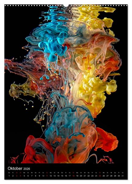 Produktbild: Experimentelle Fotografie Liquid Art (hochwertiger Premium Wandkalender 2026 DIN A2 hoch), Kunstdruck in Hochglanz