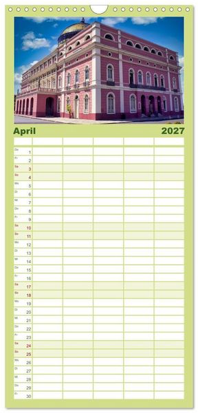 Produktbild: Familienplaner 2027 - Typisch Brasilien mit 5 Spalten (Wandkalender, 21 x 45 cm) CALVENDO