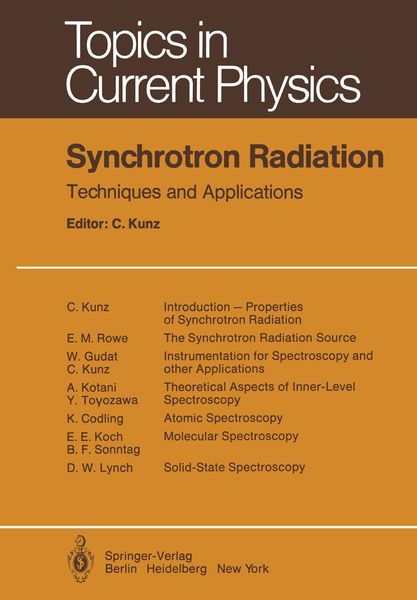 Produktbild: Synchrotron Radiation