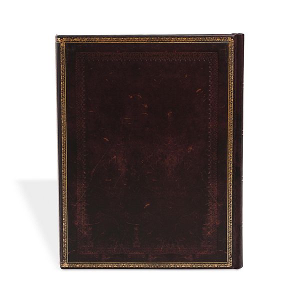 Produktbild: Hardcover Notizbuch Schwarzes Marokkoleder, Ultra, Unliniert