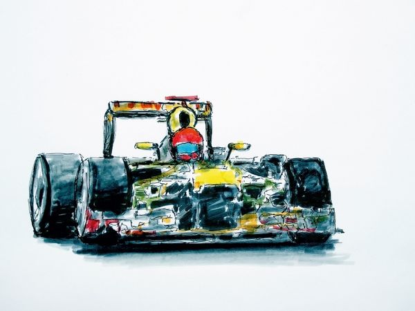 Produktbild: CALVENDO Puzzle Illustration Red Bull RB 9 | 1000 Teile Lege-Gr&ouml;&szlig;e 64x48cm Foto-Puzzle f&uuml;r gl&uuml;ckliche Stunden