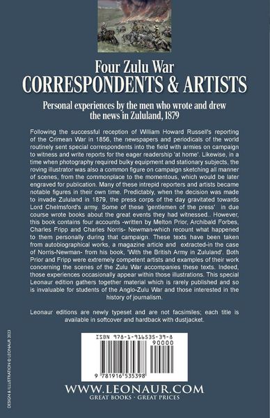Produktbild: Four Zulu War Correspondents & Artists The Personal Experiences of the Campaign by Prior, Fripp, Forbes and Norris-Newman
