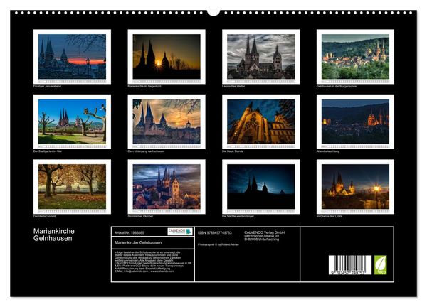 Produktbild: Marienkirche Gelnhausen (hochwertiger Premium Wandkalender 2026 DIN A2 quer), Kunstdruck in Hochglanz