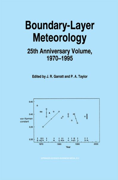 Produktbild: Boundary-Layer Meteorology 25th Anniversary Volume, 1970&ndash;1995