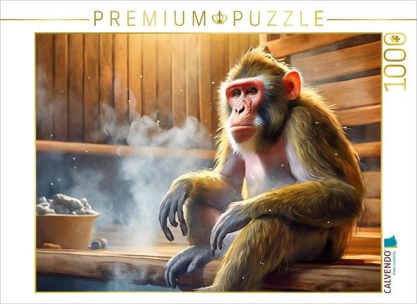 Produktbild: CALVENDO Puzzle Affenhitze | 1000 Teile Lege-Gr&ouml;&szlig;e 64x48cm Foto-Puzzle f&uuml;r gl&uuml;ckliche Stunden