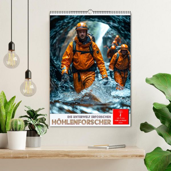 Produktbild: H&ouml;hlenforscher - die Unterwelt erforschen (Wandkalender 2026 DIN A2 hoch), CALVENDO Monatskalender