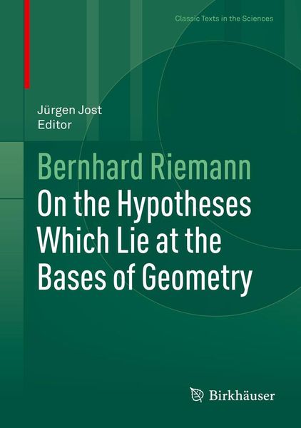 Produktbild: On the Hypotheses Which Lie at the Bases of Geometry
