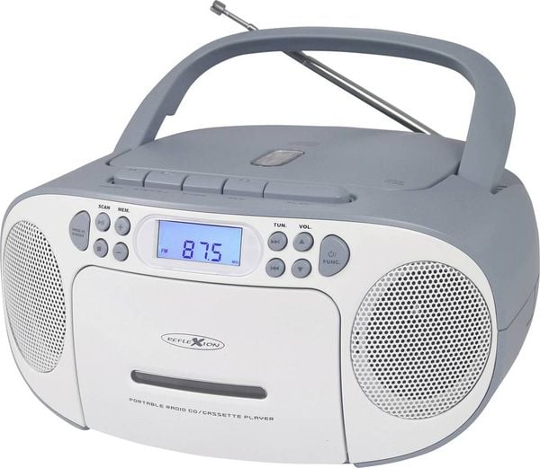 Reflexion RCR2260BL CD-Radio UKW AUX, CD, Kassette Blau-Weiß